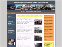 Tablet Screenshot of feuerwehr-dissen.de
